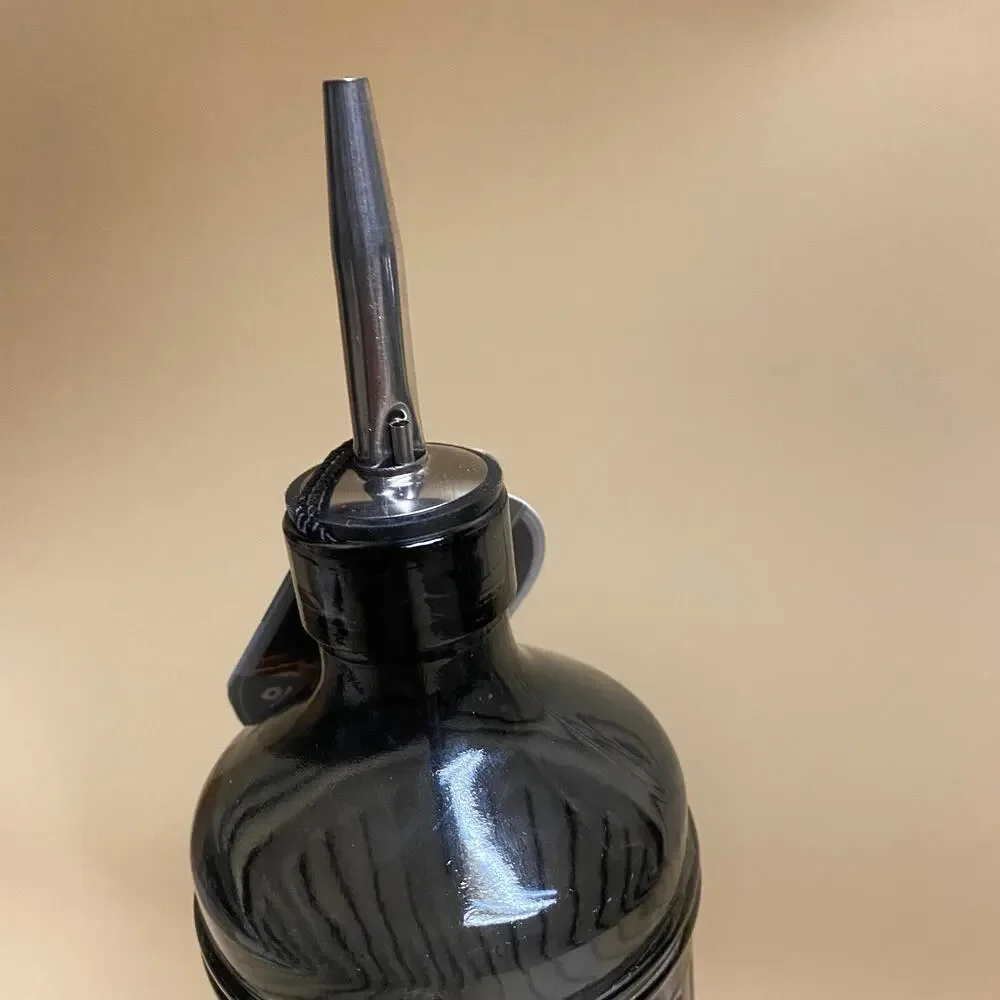 New Loft and Ladle Kitchen Gray Tinted Oil & Vinegar Bottle 26.4 oz 0.78 L NWT